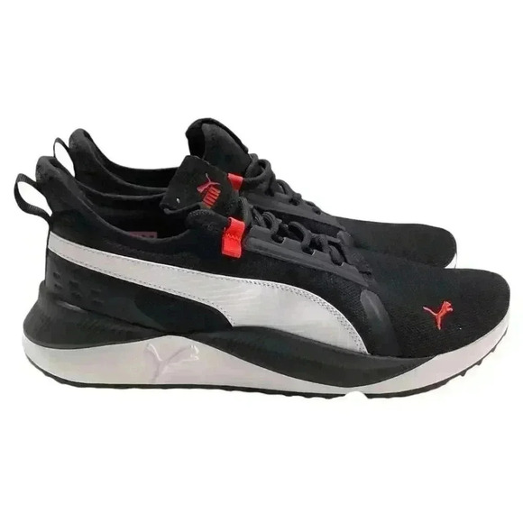 Puma Running Shoes Sneakers Men 12 Black White Pacer Future Street Plus NEW main image 4